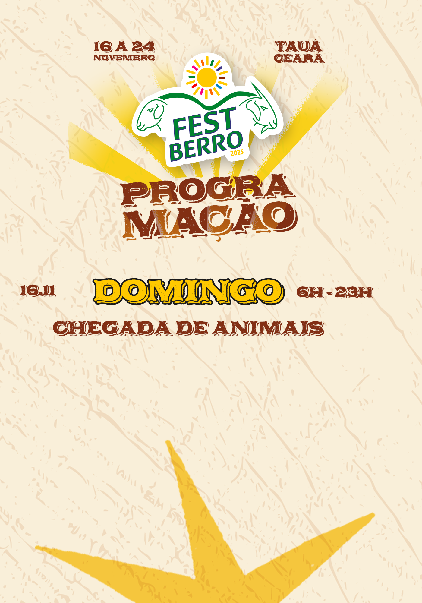 Programação detalhada de 16 de novembro